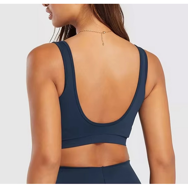 Sports Bra Manufacturer - U-Neck Collar Design with Pads U Shape Back