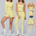 Yoga Pants Manufacturer - Breathable High Waist Hip Lifting Brushed Tight