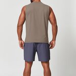 Yoga Top Manufacturer - Men's Sleeveless Solid Color Breathable Sweat-Wicking Vest
