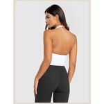 Sports Top Manufacturer - Halter Neck Crop Corset Backless Custom Activewear