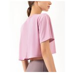 Crop Top T-Shirts Manufacturer - Women's Custom Color Short Sleeves Summer Wholesale