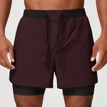 Sports Shorts Manufacturer - Men's Training Stretch Quick-Dry Double-Layer Elastic Waistband