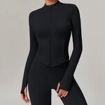 Yoga Clothing Manufacturer - Warm Autumn Winter Velvet Slim Zip Pocket Jacket