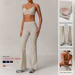 Yoga Set Manufacturer - Women's Quick-Dry Sports Shorts with Removable Bust Pads Cross Back