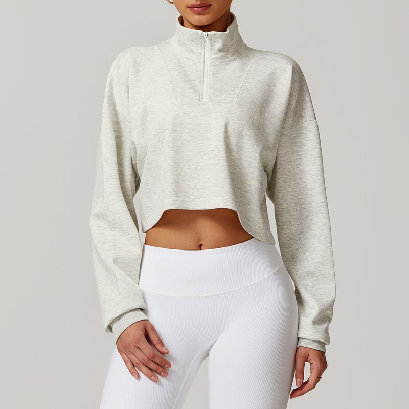 Workout Coat Manufacturer - Women Winter High Quality Hoodies with Zipper Gym Top