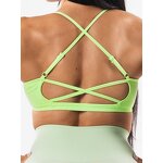 Sports Bra Manufacturer - New Brand Women's Cross Back Compression with Adjustable Straps