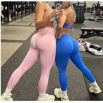 Yoga Leggings Manufacturer - Seamless Custom Logo Scrunch Bum High Waisted