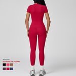 Yoga Suit Manufacturer - 2-Piece Slim-Fit Top with High-Quality Flared Trousers