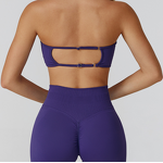 Yoga Bra Set Manufacturer - Woman One-Piece Strapless 2 Piece Set