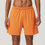 Sports Shorts Manufacturer - Men's Drawstring Solid Color Mid-Rise Double-Layer for Jogging