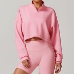 Workout Coat Manufacturer - Women Winter High Quality Hoodies with Zipper Gym Top