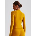 Yoga Jackets Manufacturer - Women Multicolored Athletic Zipper Tight with Pockets