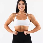 Sports Bra Manufacturer - New Brand Women's Cross Back Compression with Adjustable Straps