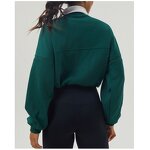 Hoodie Manufacturer - Women's Quarter Zip Pullover with Drawstring Custom Logo Two-Piece