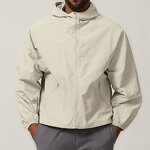 Windbreaker Jacket Manufacturer - 100% Nylon Hood with Zippered Pockets for Running Citywalk