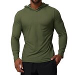 T-Shirt Manufacturer - Men's Casual Quick-Dry Long Sleeve Hooded for Running Gym