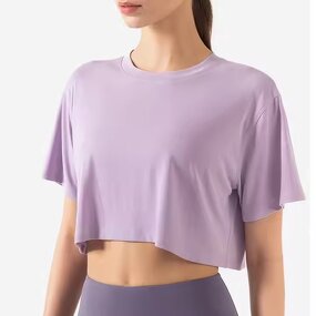 Crop Top T-Shirts Manufacturer - Women's Custom Color Short Sleeves Summer Wholesale