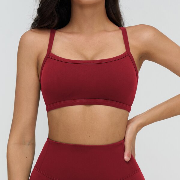 Sports Bra Manufacturer - Yoga Cross Square Neckline Cloud Sense Breathable High-Support