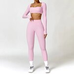 Yoga Set Manufacturer - Nude Feeling Tight 4-Way Stretch High Waist Two-Piece