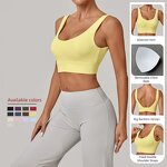 Yoga Crop Top Manufacturer - Women's Backless for Running 13-Color Low-Back Design