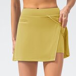Sports Skirts Manufacturer - Women Crossover High Waist Pleated Tennis Skirt Plus Size
