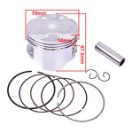 Motorcycle Piston Manufacturer - 250CC AX-1 DIA70mm STD~+100 KW3 Off Road Piston