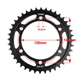 Motorcycle Rear Sprocket Manufacturer - 530-40T Fast Delivery for Suzuki GSX-R750