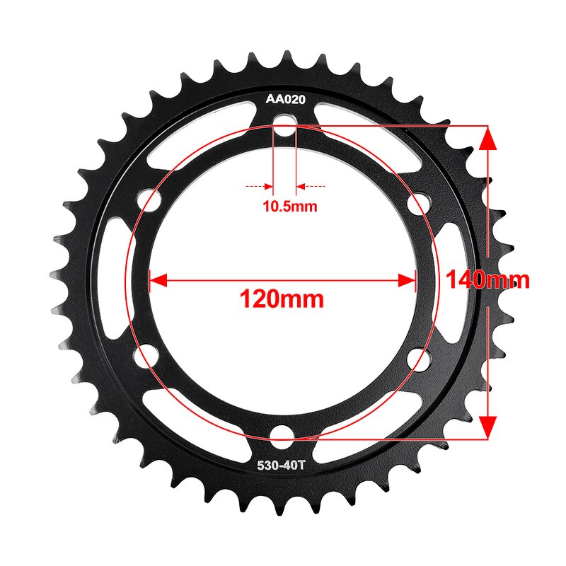 Motorcycle Rear Sprocket Manufacturer - 530-40T Fast Delivery for Suzuki GSX-R750