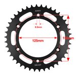 Motorcycle Rear Sprocket Manufacturer - 520-42T for Husqvarna KTM 640 SMC 125EXC