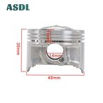 Motorcycle Piston Manufacturer - 250CC 3LN FZR250RR +0.25/+0.5 Piston Ring Kit