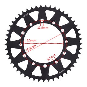 Motorcycle Rear Sprocket Manufacturer - 520-49T Carburized for Yamaha YZ125 YZ250