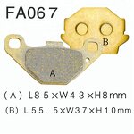 Motorcycle Brake Pad Manufacturer - ATV Disc for Kawasaki KLX250 ZR250 KLF300 AR125