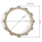 Motorcycle Clutch Plate Manufacturer - 500/600CC Paper Based for Cagiva WRE500 W16600