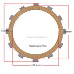 Motorcycle Clutch Plate Manufacturer - 1200/1600CC for Yamaha XV1600 Monster1200