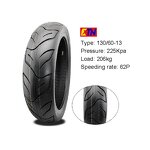 Motorcycle Tire Manufacturer - CCC 130/60-13 Natural Rubber Tubeless Motorcycle Tyre