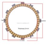 Motorcycle Clutch Plate Manufacturer - ZXR250 Bakelite Fiber Clutch Plates
