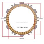 Motorcycle Clutch Plate Manufacturer - T-MAX500 530 Paper Base Friction Disc