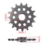 Motorcycle Front Sprocket Manufacturer - 520-16T Forged for Honda G310 GS G310R