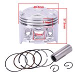 Motorcycle Piston Manufacturer - 250CC CBR250 KY1 High Quality Piston Assembly