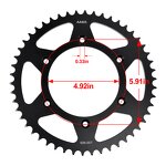 Motorcycle Rear Sprocket Manufacturer - 520-50T Custom for Gas 300EC Husaberg TE125