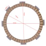 Motorcycle Clutch Plate Manufacturer - 400CC for Honda CBR250 VFR400 VT400