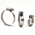 Hose Clamps Manufacturer - Size 10 3/4"-1-1/8" Embossed Stainless Steel Metal Measure in Inches