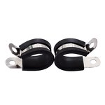 Hose Clamp Manufacturer - EPDM Rubber Lined P Clip for Fuel Pipe
