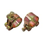 Clamp Manufacturer - Bandwidth 20mm Iron White Zinc-plated Single Bolt for Pipe