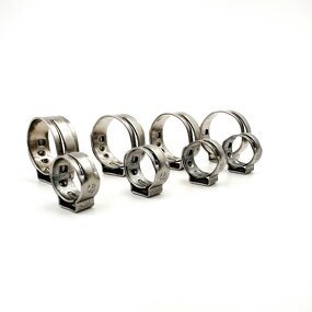 Clamps Manufacturer - Factory 100 Pcs Free Stainless Steel W4 Single Ear with Mechanical Interlock