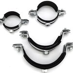 Pipe Clamps Manufacturer - Tianjin Stainless Steel 304 316 Double Screw Hanger Loop with Rubber