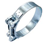 Clamp Manufacturer - Bandwidth 20mm Iron White Zinc-plated Single Bolt for Pipe