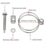 Hose Clamp Manufacturer - Tianjin Customized High Quality Adjustable Double Wire
