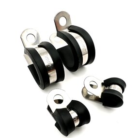 R Type Clamps Manufacturer - Stable Quality Horizontal Toggle Reusable Cable Rubber with Black