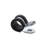 Hose Clamp Manufacturer - Fixing Cable Rubber Cushion Plastic Water Gas Pipe Wall P Shape